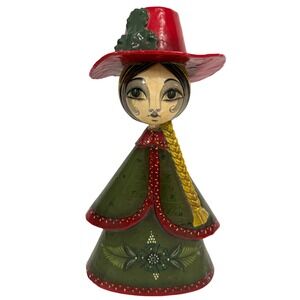 Sermel Tonala Jal Mexico Paper Mache Doll Vintage Folk Art Sculpture Signed 12"